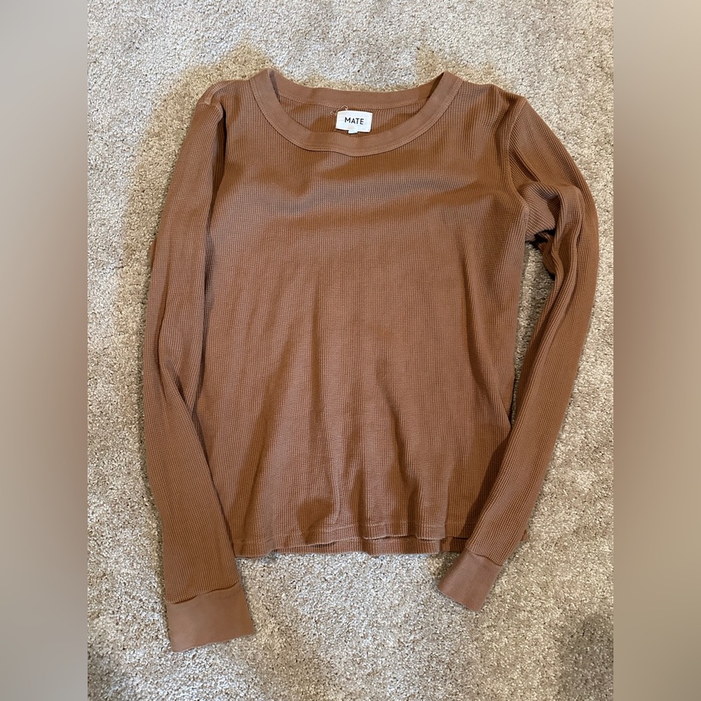 MATE the label organic waffle long sleeve